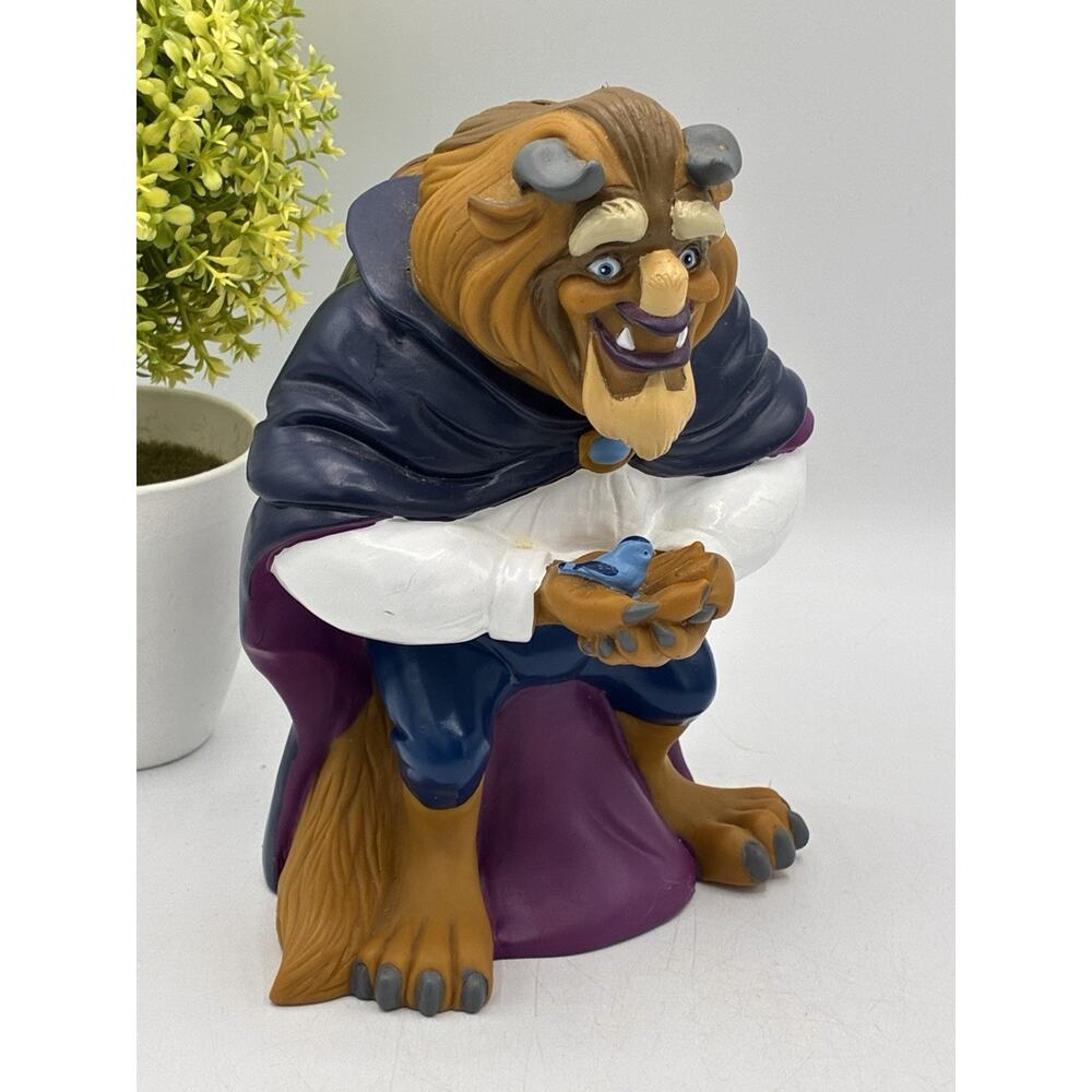 Disney Beauty and the Beast The Beast Coin Bank Piggy Bank Vintage 1990s - Picture 2 of 5